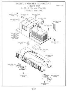 Lionel 6-18930 Crayola Switcher Parts Diagram Page 1
