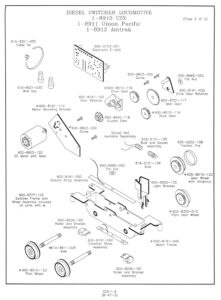 Lionel 6-18930 Crayola Switcher Parts Diagram Page 2